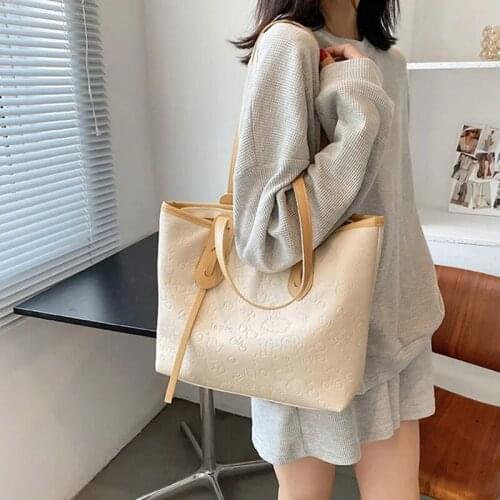 PU shoulder shopper bags given handbag office ladies bags Women shopping bags for girls black hand bags travel bags 2021