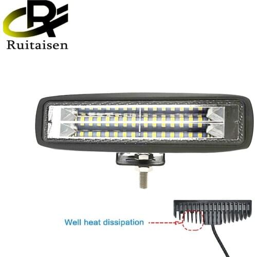 Ruitaisen 6 inch LED Work Light Bar Headlight 84W Flood Spot Combo Beam 12V 24V Off Road 4WD ATV UTV UAZ UTE Motorbike Boat offf