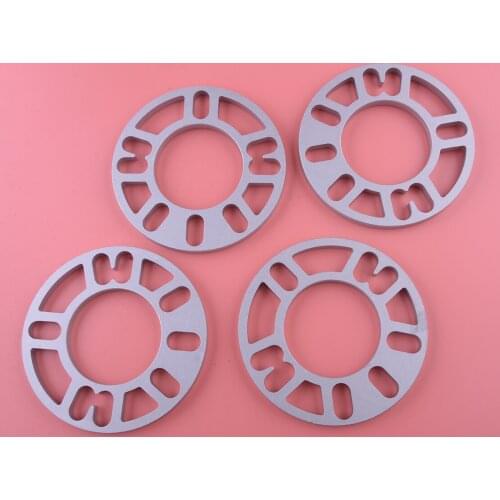Universal 4Pcs/Set 10mm Car Wheel Rim Spacer Hub Centric Shim 4X100 4X114.3 5x105 5x108 5X112 5x115 5X114.3 5x120