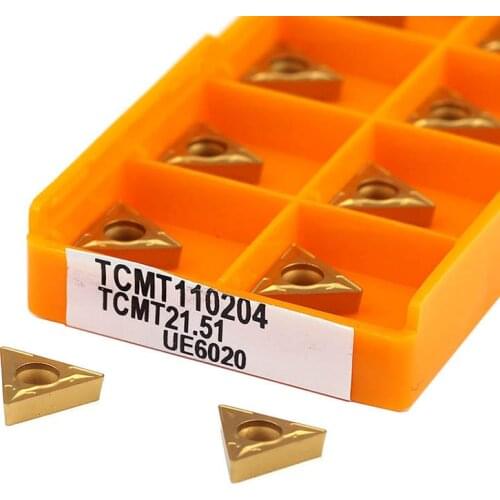 TCMT110204 TCMT110208 US735 UE6020 VP15TF External turning tool CNC Turning inserts CNC lathe tools For steel or stainless steel
