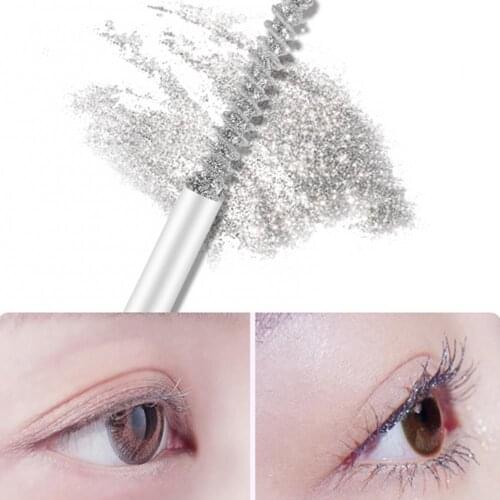Waterproof Mascara Sparkling Flash Sequins Eye Mascara Curling Eyelash Extension Glue Eye Cosmetic