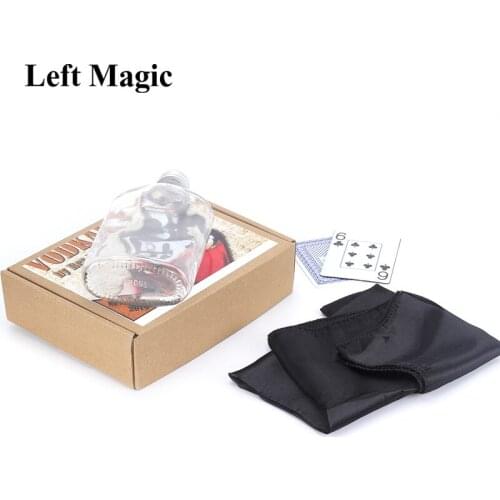 2019 New Arrivals Vodkard by Rey Ben (Gimmick and Online Instruction) Card Into Bottle Magic Tricks Illusions Fun Visual Magic