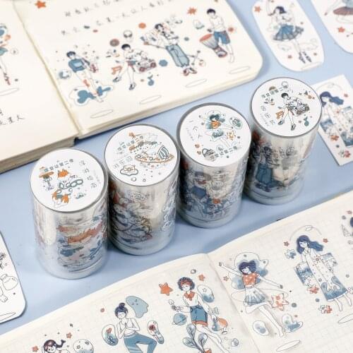 1pcs/1lot Decorative Adhesive Tapes cute Floating Scrapbooking DIY Paper Japanese Stickers 3m