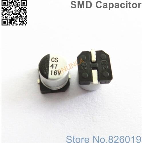12pcs/lot 16V 47uf SMD Aluminum Electrolytic Capacitors size 5*5.4 47uf 16V