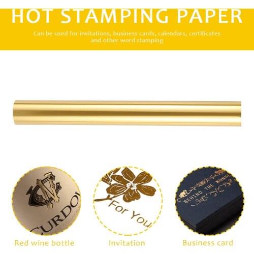 19.3cmx5m Glimmer Heat Activated Foil Hot Foil Rolls Hot Stamping Foil Paper Holographic Heat Transfer DIY Crafts