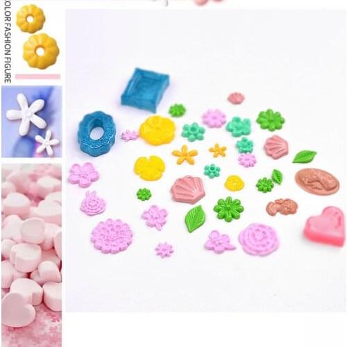 2Pcs Mini Leaves Flower 3D Silicone Clear Mold Button Embossed Frame Nail Carving Mold Nail Art Templates Maincure Tools