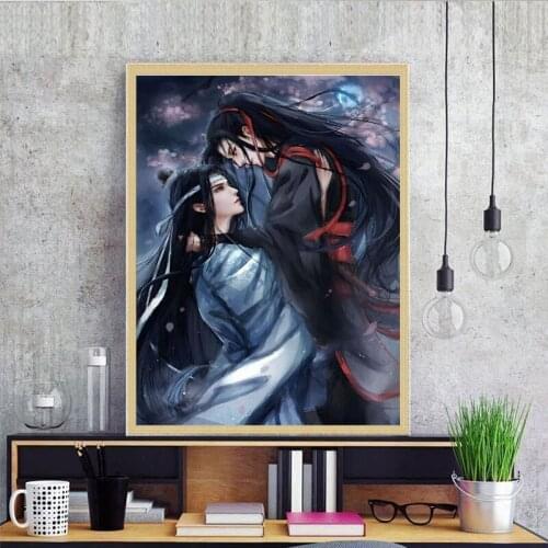 Diy 5d Diamond Painting Diamond Mosaic Embroidery Full Drill Cross Stitch Kits Home Decor Anime Mo Dao Zu Shi Gift