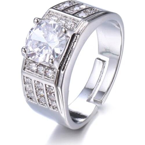 Bettyue Fashion Punk Style For Women&Girls AAA Crystal Zirconia Rings Romantic Wedding Best Choice Top Quality