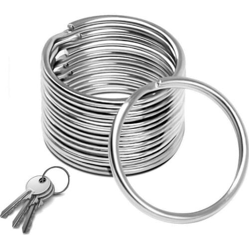 10pcs/Lot 28mm 30mm 32mm Keyring Stainless Steel Split Ring Key Ring For Keychain Diy Jewelry Making Sleutelhanger Key Rings