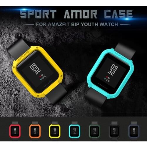 SIKAI For Amazfit Bip Smart Watch Accessories Colorful PC Sport Case For Xiaomi Huami Youth Watch Cover Protect Shell