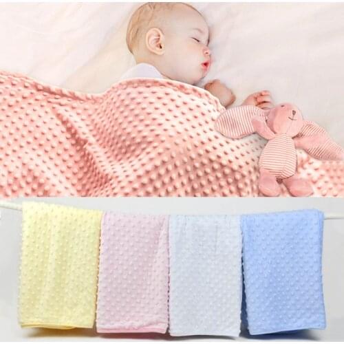 Newborn Baby Blanket Swaddling Baby Bedding Set Swaddle Soft Fleece Toddler Crib Bed Stroller Blanket