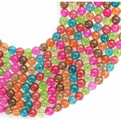 Faceted/round multicolor synthetic tourmaline watermelon crystal stone 4 6 8 10 12 mm loose beads jewelry 15 inch B176