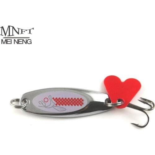 MNFT 2PCS Spinner Sequin Paillette Baits 7g Metal Fishing Spoon Lure Trout Fishing Lures with 3 Hooks