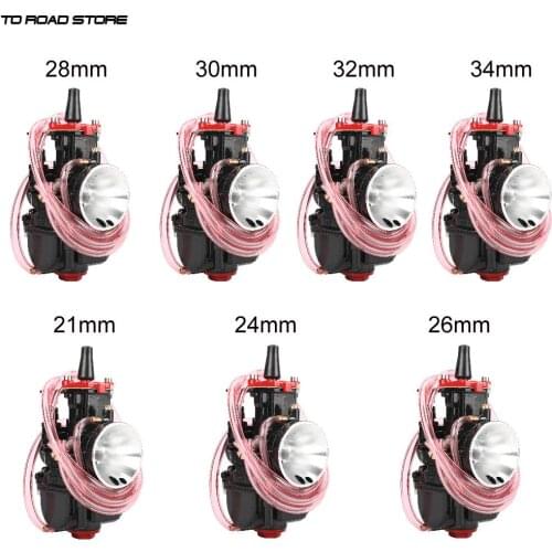 21 24 26 28 30 32 34 2T 4T 70cc to 350cc Motorcycle With Power Jet Universal PWK Carburetor For Yamaha For Mikuni Koso ATV
