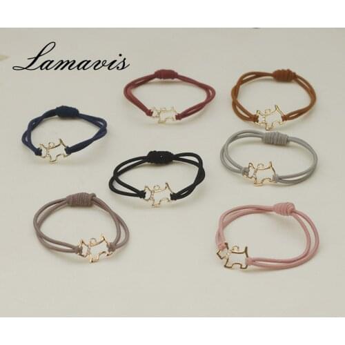 2020 New Hair Rope Pink Multi-color Girl Style Cute Hair Accessories Wild Fashion Hair Ring Small Animal Fashion Trend Head Rope