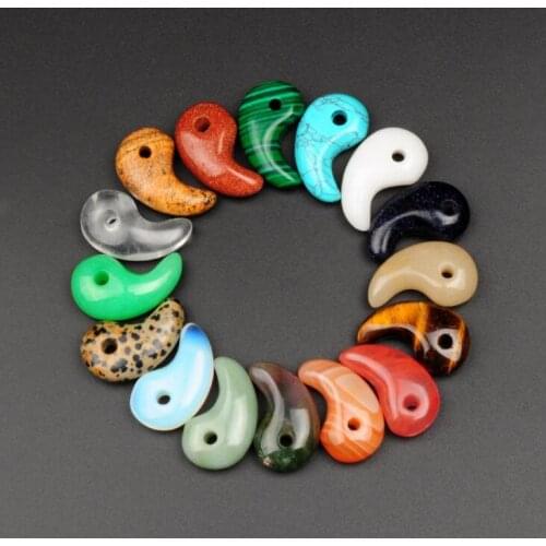 Randomly DIY pendant new handmade Natural stone tai chi pattern eight diagrams Angel wings pendant mix color