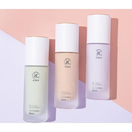 30ml Face Base Primer Liquid Shrink Pore Facial Moisturizer Lasting Oil Control Matte Foundation Concealer Makeup Purple Green