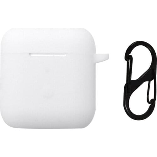 Anti-fall Dust-proof Protective Cover Silicone Case With Carabiner for QCY T8 Wireless Bluetooth Earphone