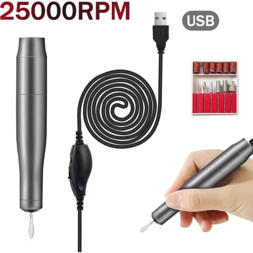 Professional Electric Nail Drill Machine 25000RPM Pedicure Manicure Drill Set Nail Art Tool Electric Nail File with Cutter