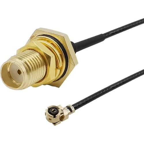SMA Female Jack Bulkhead to IPEX IPX 1.13 Cable Mini PCI U.FL IPX to SMA Jack Antenna WiFi 1.13 Coaxial Extension Pigtail Wire