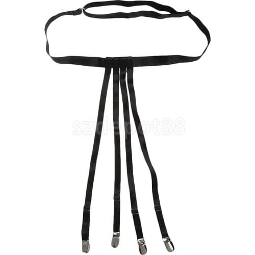 Adjustable Elasticity Leg Harness Garter Belts Stocking Garter with Metal Clips