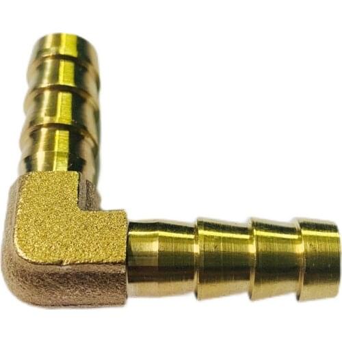 6/8/10/12/14/16/19mm Hose Barb Connector Hosetail 90 Degree Elbow Equal Reudcer Brass Pipe Fitting Water Gas Oil Fuel