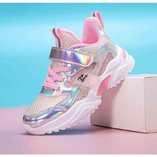 Sport Girls Sneakers For Children Shoes For Gils Shoes Kids Sneakers Girls Casual Shoes Butterfly Breathable Mesh Running 2021