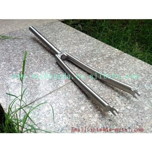 Titanium road bicycle fork 700C titanium touring bicycle fork custom