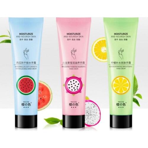 30g Cherry Color Fruit Hand Cream Hand Care Moisturizing Nourish Smooth Remove Dead Skin Autumn and Winter Hand Skin Care TSLM2