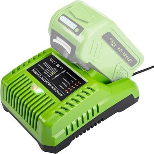 G-MAX 40V Lithium Battery Charger 29482 For GreenWorks 40V Li-ion battery 29472 ST40B410 BA40L210 STBA40B210 29462 20262 29282