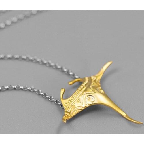 S.EAST SUN 925 Sterling Silver Ocean gentleman Fish Pendant Necklace suitable for mens and womens party gifts fashion jewelry