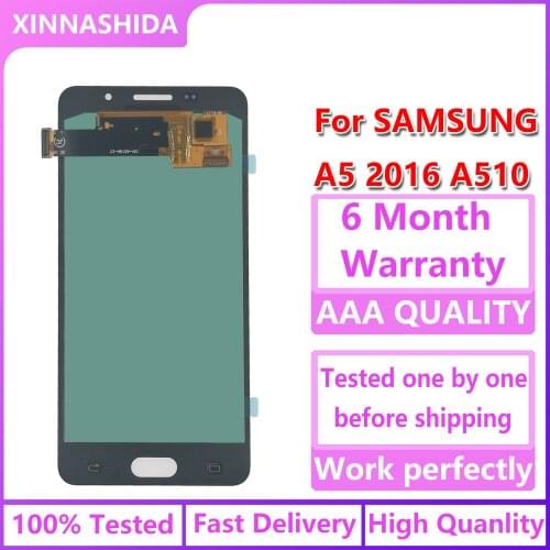For SAMSUNG Galaxy A5 2016 A510 A510FD A510F A510M LCD Display Touch Screen Digitizer Assembly Replacement