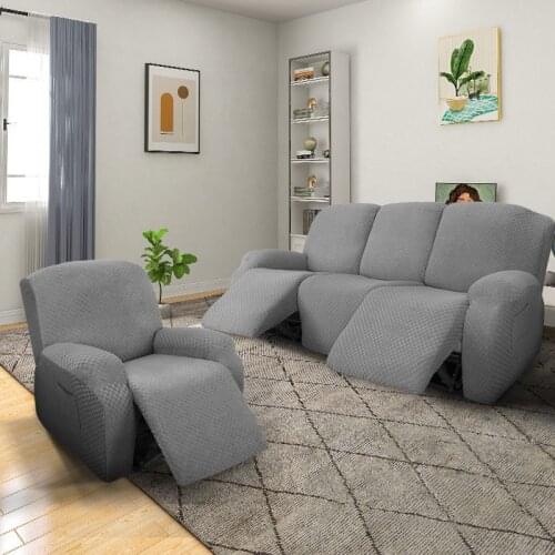 1/2/3 Seater Recliner Sofa Cover Elastic Massage Couch Slipcovers Spandex Lounger Armchair Cover Deck Lazy Boy Chair Covers