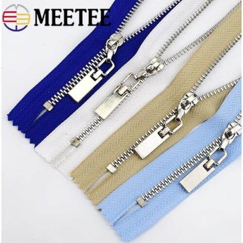 10pcs 3# Close-end Zippers for Sewing 15/18/20/25/30cm Metal Zips Auto Lock Jacket Bag Purse Pocket DIY Garments Accessories