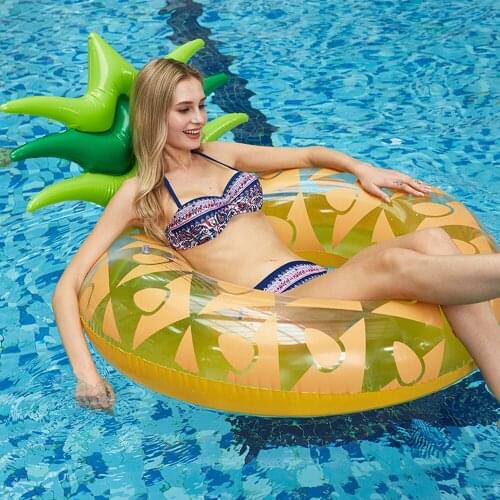 120cm Summer Inflatable Pineapple Swimming Ring Childrens Summer Swimming Pool Angel Wings Swimming Pool Toy