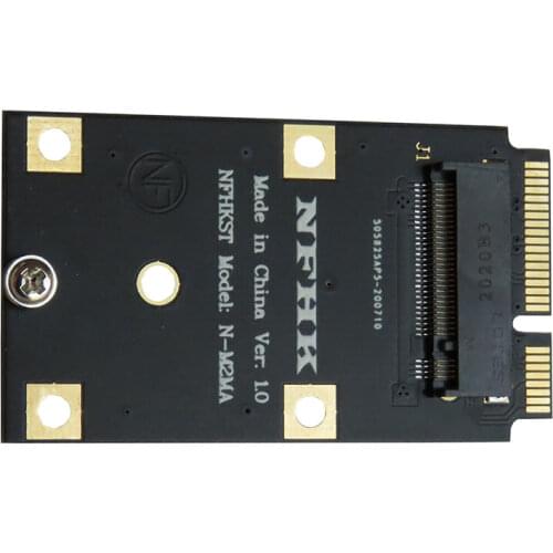 Mini PCI to nvme m.2 ngff SSD to mini PCI wireless network interface adapter