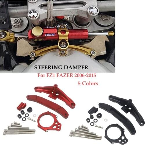 For Yamaha FZ1 FAZER 2006-2015 Motorcycle Accessories Steering Damper Bracket Set Stabilizer Linear Dampers Mounting Support