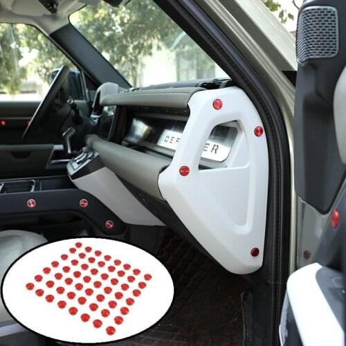 Aluminum Alloy For Land Rover Defender 110 130 2020 2021 Car Door Screws Protection Decorative Covers Trims Car Accessories