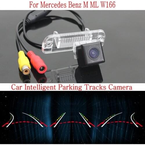Car Intelligent Parking Tracks Camera FOR Mercedes Benz ML M Class MB W166 / HD Back up Reverse Camera / Rear View Camera