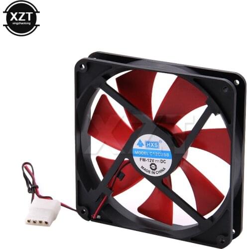 12V 4 Pin 140mm DC Silent CPU Cooling Fan High Airflow 2300RPM Speed Adjustable Computer Cooler Quiet for PC Chassis Radiating