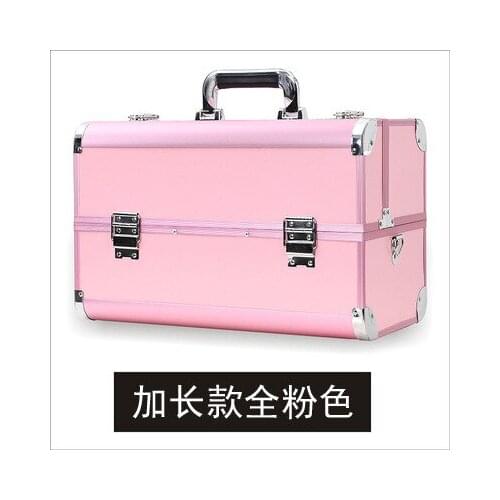 Makeup Case High Quality Portable Professional Makeup Box Large Capacity Aluminum Alloy Suitcase Makeup Artist Cosmetic Bag Box