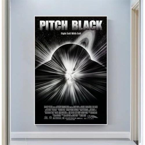 CP1051 Pitch Black (2) Classic Hot Movie Print Silk Fabric Poster Indoor Wall Art Decor Gift