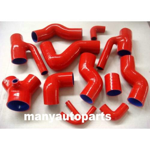 FOR Audi S4 B5/A6 Quattro 2.7T TT C5/Turbo V6 INTERCOOLER BOOST RED HOSE 97-04