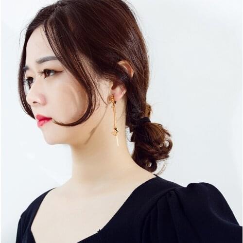 2021 Korean Style Earrings For Women Style Versatile Style Long Earrings Jewelry