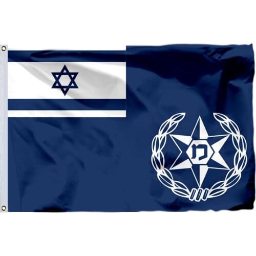 Israel Chief Police Flag 90x150cm 3x5ft Military Police Banner 100D Polyester Double Stitched High Quality