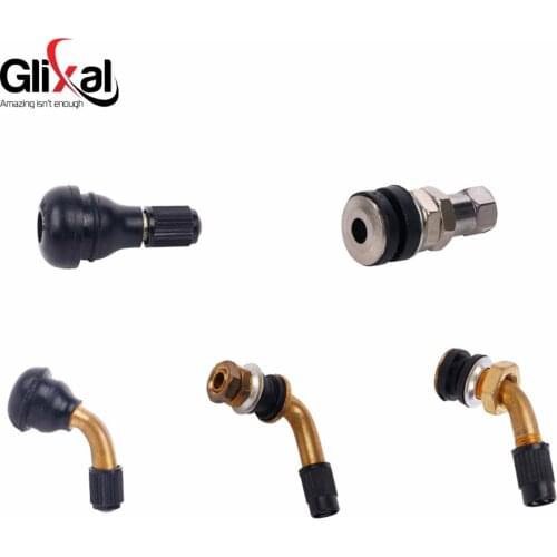 Glixal Universal Tyre Valve Stem for Scooter Moped Motorcycle ATV Go-Kart Tricycle Bicycle Pocket Bike Dirt Bike Tubeless Tires