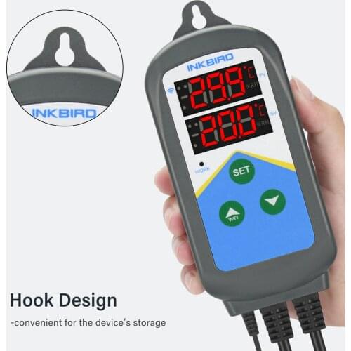 Inkbird ITC-306T-WIFI Calibrable Heating Temperature Controller 24 Hours Cycle Timer Thermostat APP Control with Double Sockets