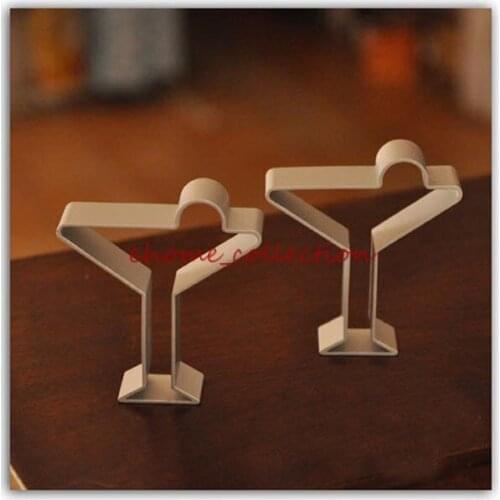 Kitchen5pcs/set Leisure&Elegant Cocktail Glass/Cup Shape Metal Cutter Cookie DIY Fondant Cake Molds Decorating Baking Tool