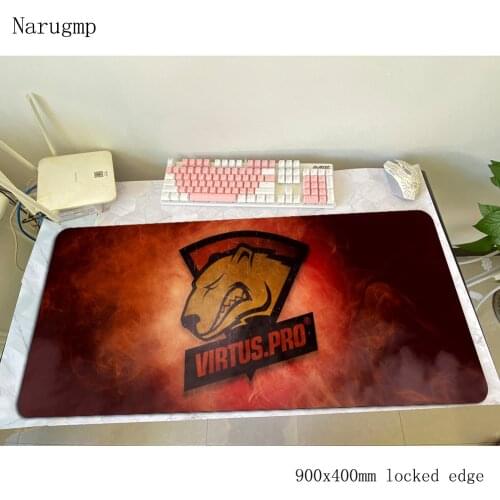 Virtus pro mouse pad gamer 90x40cm gaming mousepad High quality notbook desk mat HD print padmouse games pc gamer mats gamepad