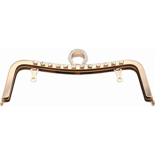 20cm Metal Purse Frame purse handle kiss clasp lock For Clutch Leather Bag Handle Handbag Accessories-1pcs